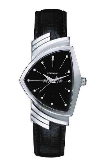 Hamilton Ventura Stainless Steel Quartz Black Dial H24411732 Watch