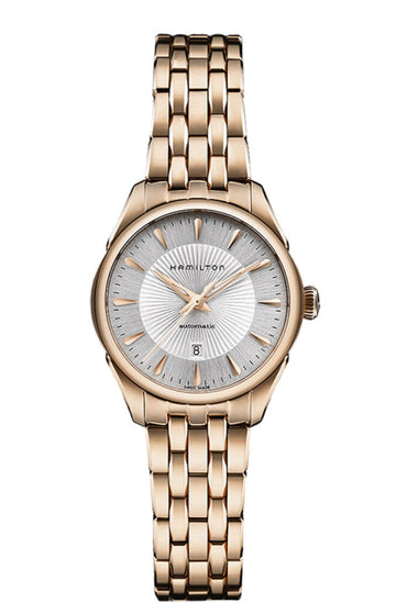 Hamilton Jazzmaster Automatic Yellow Tone White Dial 30mm H42245151 Watch