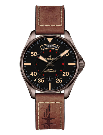 Hamilton Khaki Aviation Pilot Day Date Auto - H64605531