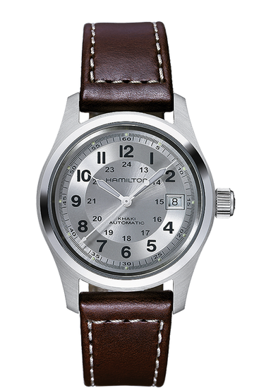 Hamilton Khaki Field Automatic Stainless Steel Silver Dial 38mm Watch