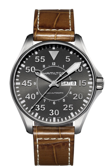 Hamilton Khaki Pilot Automatic Stainless Steel 46mm Grey Dial H64715885 Watch
