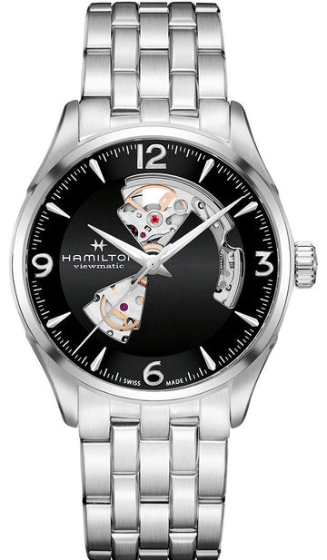 Hamilton Jazzmaster Open Heart Automatic Stainless Steel Black Dial 42mm H32705131 Watch