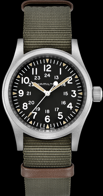 Hamilton Khaki Field Hand-Winding 38mm Stainless Steel Watch